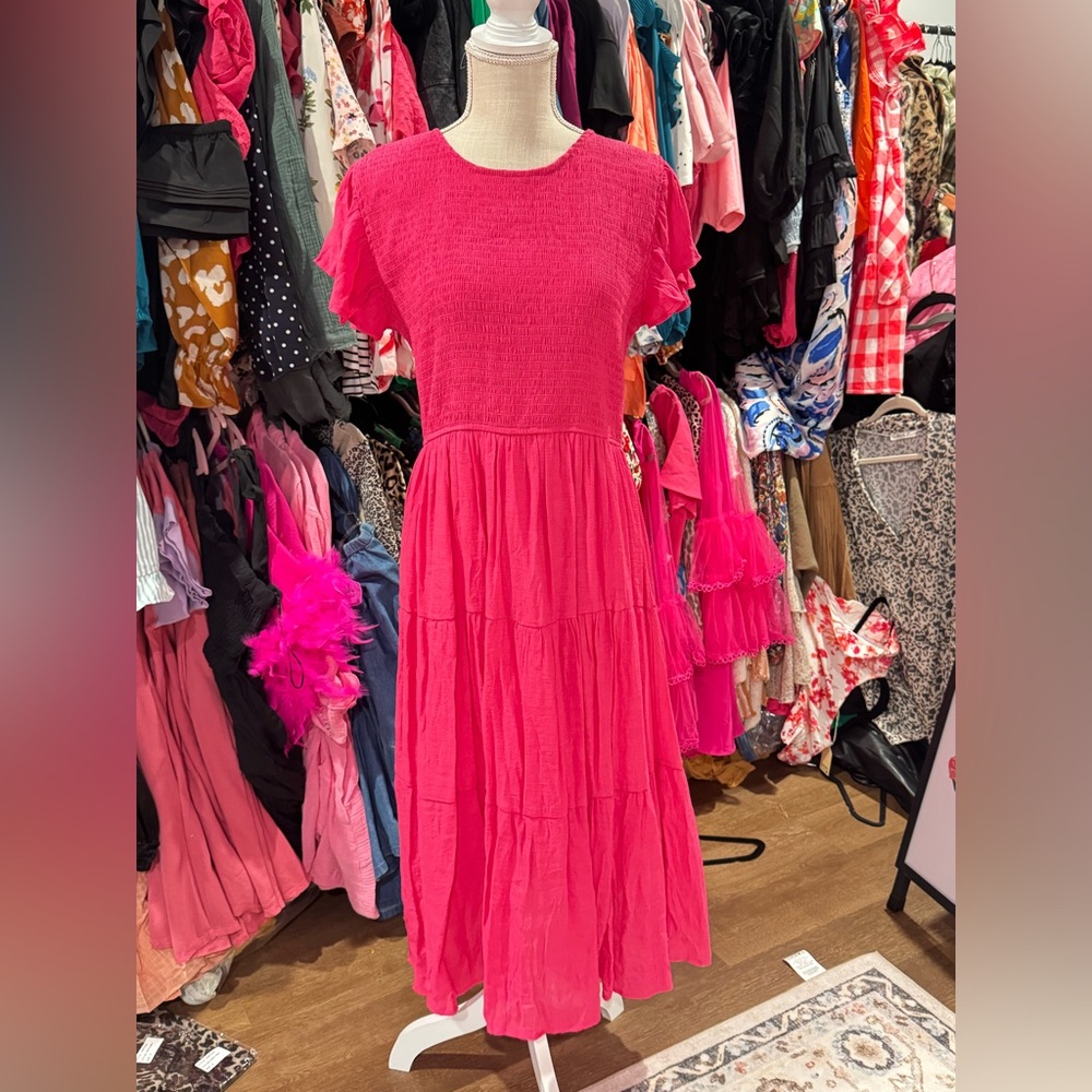 Elegant Pink Women's Dress